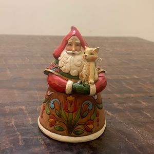 JIM SHORE SANTA & CAT